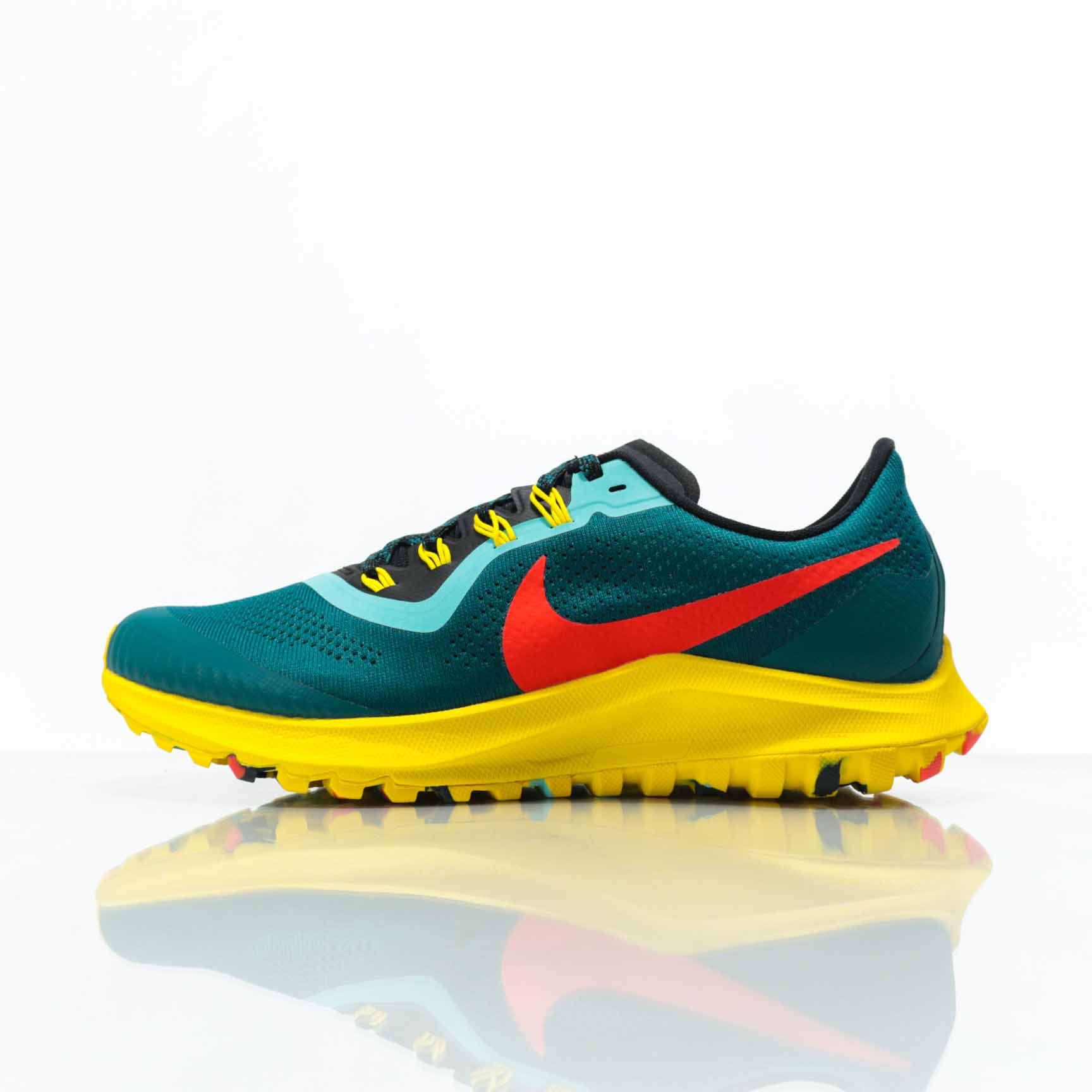 Men Nike Air Zoom PEGASUS 36 Shield Green Red Yellow Running Shoes